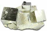 Six Stunning Pyrite Cubes In Rock - Navajun, Spain #361778-1
